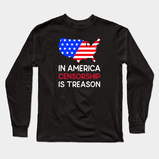 First Amendment Long Sleeve T-Shirt by KadyMageInk